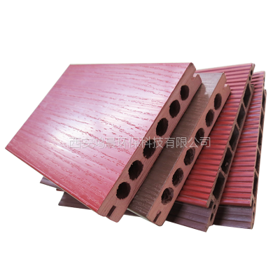 西安木塑地板 空心塑木材料装饰地板防水防潮防腐
