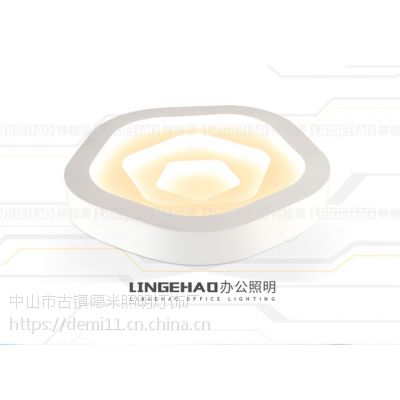 林格豪现代简约创意LED吸顶灯客厅卧室铁艺术个性雪花花形组合照明灯具