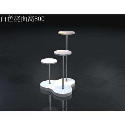 领秀展示异形烤漆鞋包店化妆品产品店 中岛展示架***橱窗展台***