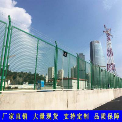 东莞护栏直销 工厂护栏安装价格 惠州外资厂房隔离围栏 智盛包塑铁线 桃形柱防护网