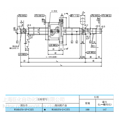 现货销售NSK正品丝杆W1601FA-1P-C3Z5