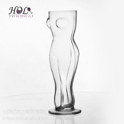 HOLY特色酒吧家居装饰人体玻璃啤酒杯