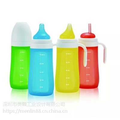 婴童奶瓶和学饮杯，创意瓶型包装设计