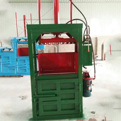 湖北省立式乳胶漆桶压块机 启航牌电动大型机油桶压包机 立式液压废弹簧打包机厂家