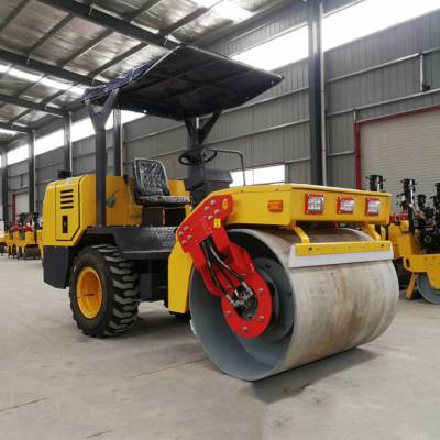 小型单钢轮振动压路机永航手扶式单轮碾压机振动式单轮压路机