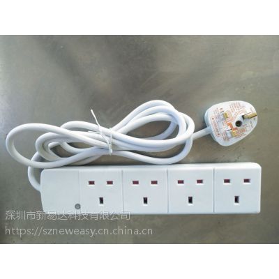 4 way UK extension socket with BS certificate