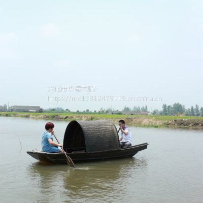天津辽宁哪里有乌篷船卖？华海木船厂家供应电动乌篷船