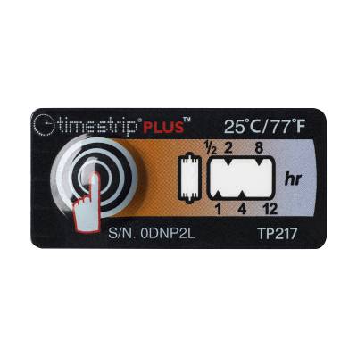 timestrip 8度8小时时间温度监测显示标签