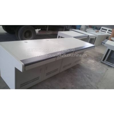 成都路百全监控操作台厂家订做控制台调度台双联操作台监控机柜