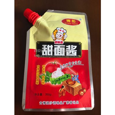 供应乌鲁木齐甜面酱包装,吸嘴袋,乌鲁木齐金霖塑料包装制品厂