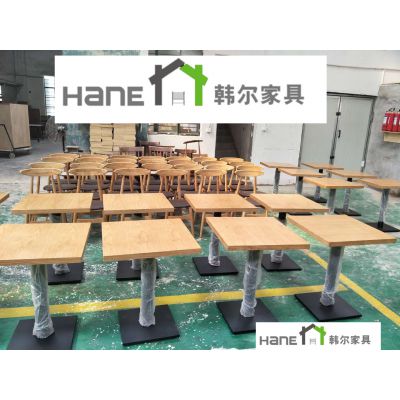上海西餐厅桌椅定做 西餐厅实木桌椅生产厂家 韩尔工厂