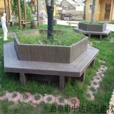 出售优质水泥仿木桌椅 板凳 靠背坐凳 景观环保垃圾桶