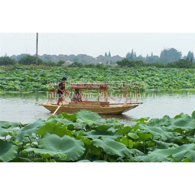 仿古5米手划船 殿宝牌观光旅游船 景区旅游休闲木船哪里有生产制造厂家