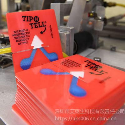 ***tip n tell防倾斜标签快递不会变色损坏倾倒指示器