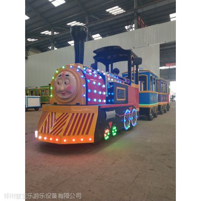 郑州智宝乐游乐设备厂家供应新款户外大型游艺设施无轨小火车 电动观光小火车