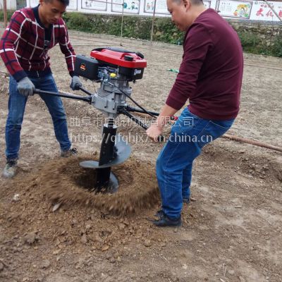 汽油手提挖坑机 拖拉机钻眼机视频 园林挖专用刨坑机价格