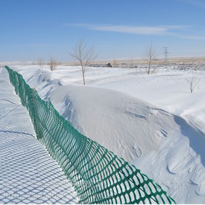 百瑞塑料防雪网挡雪网绿色塑料防护栅栏雪灾防护网