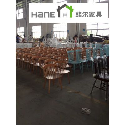 工厂直销简约实木椅子 咖啡厅实木椅定制 西餐厅餐椅批发 上海韩尔