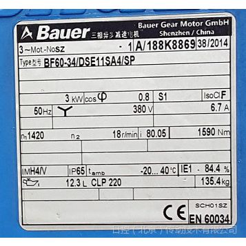 BAUER BG20-37/DV08MA4-ST-AM һ