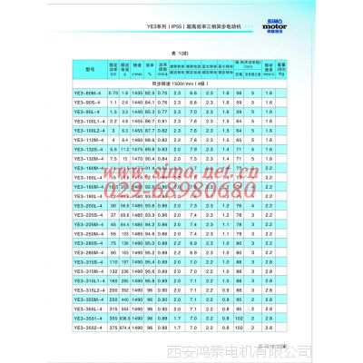 西安电机厂YVFE2-180M-4A 18.5KW调速电机