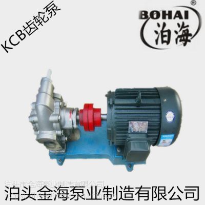 泊头金海泵业 KCB300系列油泵 316L材质 减速电机 厂家直销