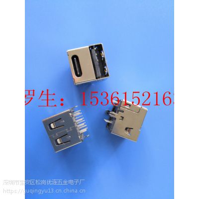 ˫㳵 USB 2.0 AM+TYPE C 3.1 һ 14p DIP 