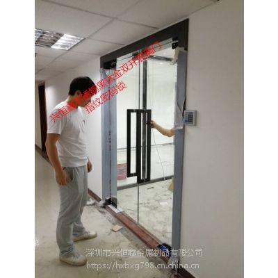 深圳福田玻璃门玻璃隔墙 办公室玻璃门店铺商场玻璃门安装维修