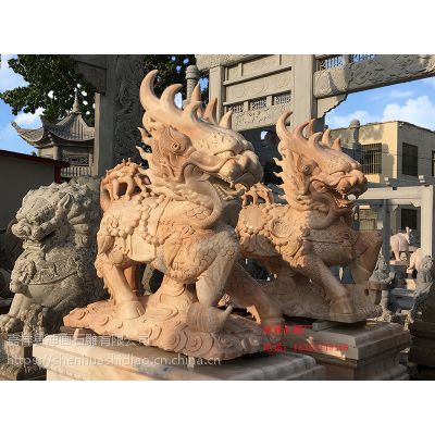 ***石雕麒麟，石麒麟