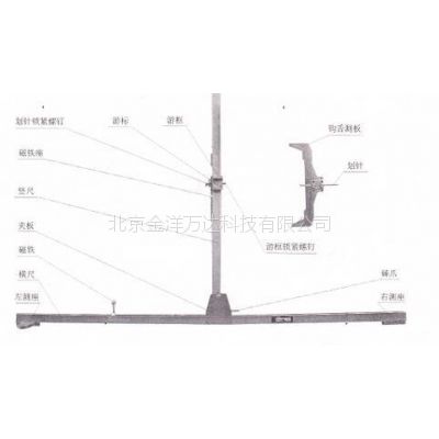 车钩中心高度测量尺价格 型号:JY-GF206