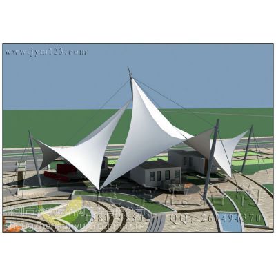 景观帆布结构雨棚 膜结构雨棚设计/收费站帆布屋顶/球场雨棚/岗亭雨棚/遮阳棚