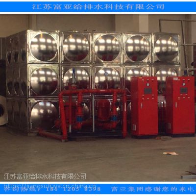 江苏富亚150立方不锈钢箱泵一体化水箱展示