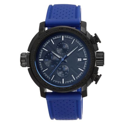 深圳手表厂订制多功能六针运动款男士硅胶表带手表