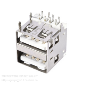 ˫USBAĸ 8P 13.1 ĽDIP 90ֱ PCB-