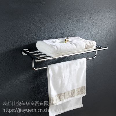 带钩安装悬挂加长版卫生间挂毛巾杆 壁挂式挂钩 简单不锈钢多功能