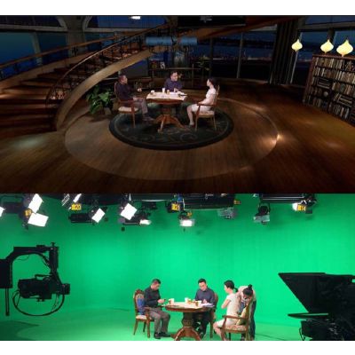 虚拟演播室抠像素材背景，北京虚拟演播室建设