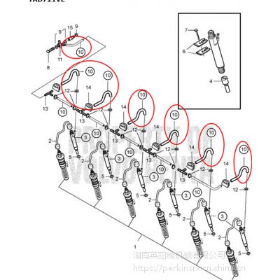 原厂瑞士沃尔沃TAD720GE喷油器油嘴回油管20738115优惠***