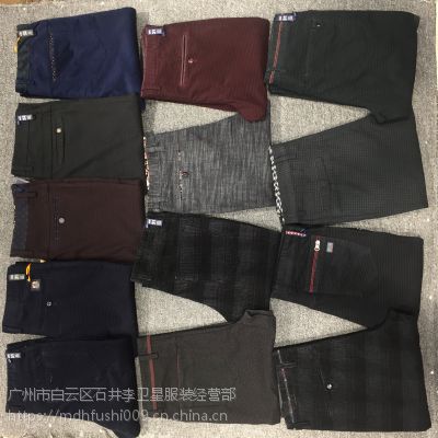 高端商务品牌男装欧时路休闲裤厂家库存一手货源批发折扣