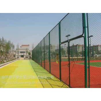 晋中安平子禄生产浸塑绿色铁丝网围挡、隔离网、球场围网。