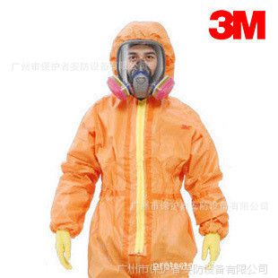 3M 4690化学防护服 防粉尘化学液体连体防护服 隔离服工作服批发