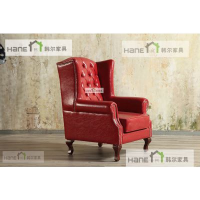 韩尔美式品牌家具 上海USA-02咖啡厅皮制沙发 咖啡厅家具定制