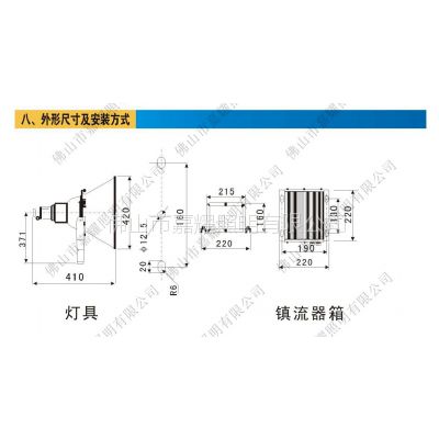 嘉耀照明400W防震投光灯 户外投射灯 码头探照灯