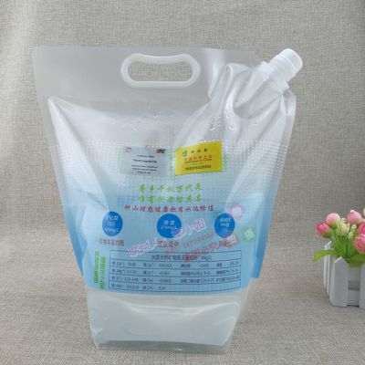 矿泉水包装袋 5L手提折叠水袋 食品级PE自立吸嘴袋