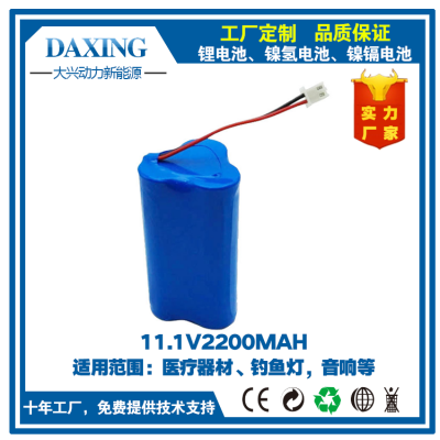 珠海大兴动力厂家优质供应 12V2200MAH18650锂电池 移动电源音响专用