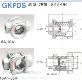 厂家直销日本wasinokiki透视流量计GKFDS-40A