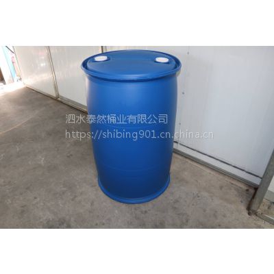 适用于液体原料的200公斤/200升双小口塑料化工桶佳木斯磷酸乙丙烯叉车桶原装现货