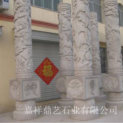 石材文化柱石雕龙柱常用在什么建筑上