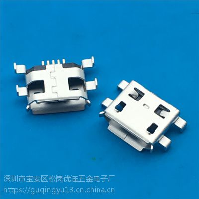 MICRO USBĸ5PIN0.8MMĽųSMTߺڽ PCB-