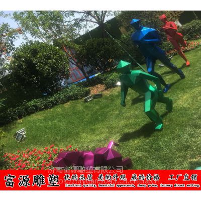 校园体育不锈钢雕塑 不锈钢人物造型雕塑