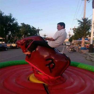 广场儿童娱乐骑牛机器游乐设备大型户外斗牛机户外摇摆牛成人
