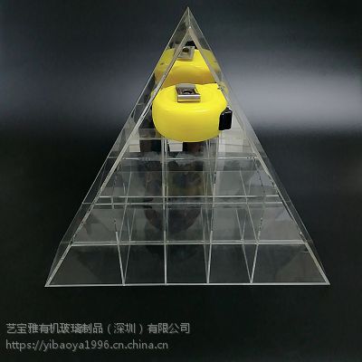 深圳工厂定制批发三角型亚克力镜面盒蓝牙音响摆设有机玻璃展示架
